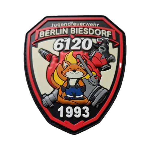 Rubber-Patch einer Jugendfeuerwehr mit Tiermotiv
